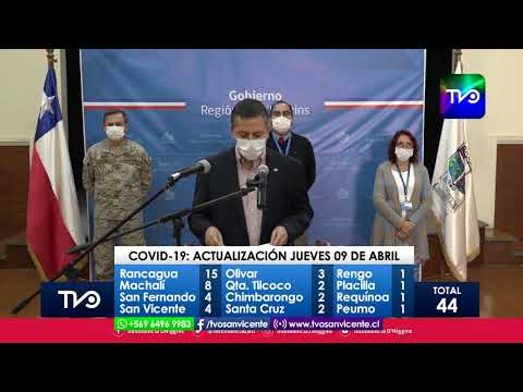 1 nuevo caso de coronavirus en la Región de O'Higgins, corresponde a Olivar