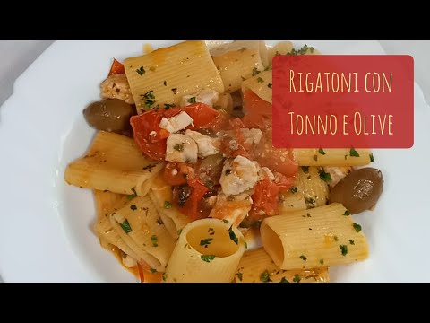 Rigatoni al Tonno Alalunga con capperi e olive