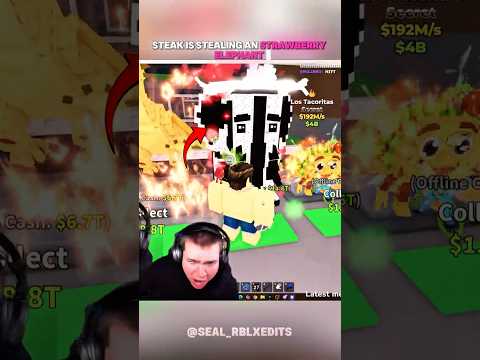 Steak encuentra un nuevo método para robar operaciones... ☠️ || #roblox #shorts #steak #stealabra...