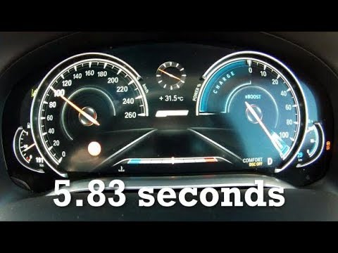 2017 BMW 740e acceleration with Racelogic results