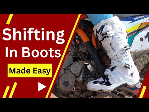 How To Shift A Dirt Bike With Boots!