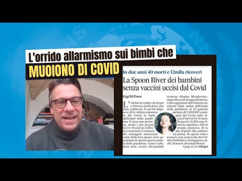 Zuppa di Porro 31 gen 2022 - L'orrido allarmismo sui bimbi che muoiono di Covid