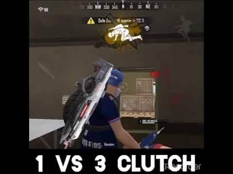 1 vs 3 Insane clutch in rank match auto AIMBOT in Smooth graphic📲#shorts