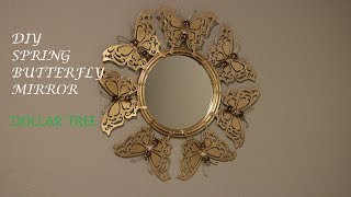 DIY Dollar Tree Butterfly  Mirror!!