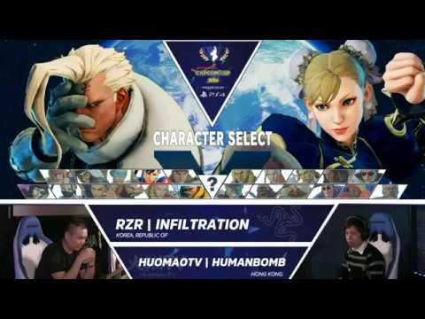 SFV: RZR Infiltration vs HuomaoTV Humanbomb - Capcom Cup 2016 Day 1 Top 32 - CPT 2016