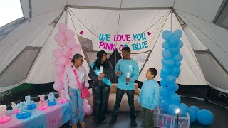 My Baby Gender Reveal In XL Luxury Tent !! | KingCamp Palace Tent