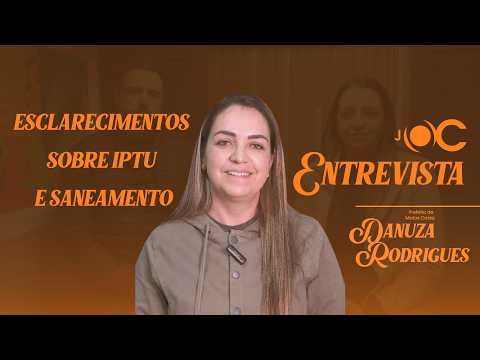 Prefeita de Matos Costa fala sobre Saneamento Básico e IPTU no município.