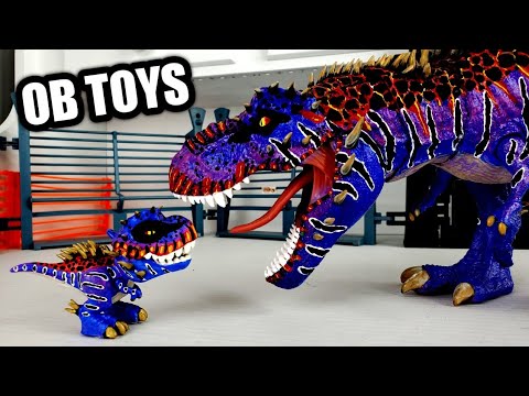 CUSTOM MATTEL SNAP SQUAD OMEGA 09 T-REX | TYRANNOSAURUS REX | BABY TREX TOY JURASSIC WORLD THE GAME