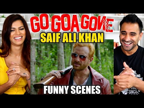 GO GOA GONE - SAIF ALI KHAN'S - Most Funny Comedy Scenes REACTION!! | Vir Das & Kunal Khemu