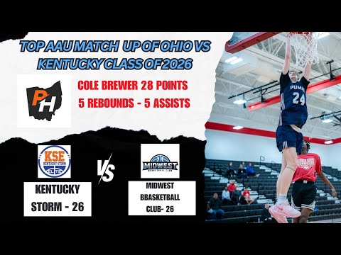 Cole Brewer Class of 2026 with 28 Points vs Kentucky Storm Elite #prephoops #basketballrecruiting