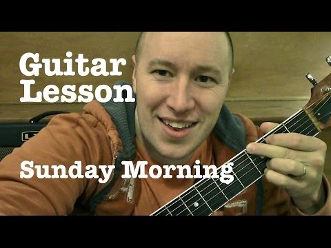 Sunday Morning- Guitar Lesson (EASY)- Maroon 5  (Todd Downing)