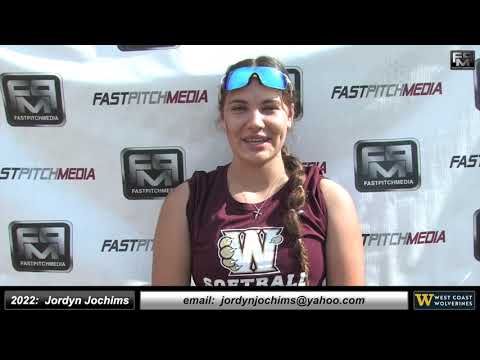 2022 Jordyn Jochims Athletic Catcher and Shortstop Softball Skills Video - Wolverines