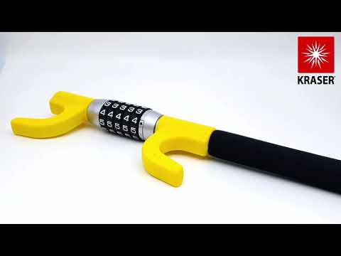 KRASER KR940B Antirrobo Coche Bloqueo Volante Código, Barra Universal Automóvil Camión Autocaravana