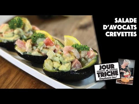 SALADE AVOCATS ET CREVETTES - Jour de triche