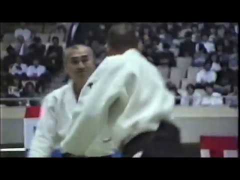 Hiroshi Isoyama Sensei at The 25th All-Japan Aikido Embutaikai. May 16, 1987