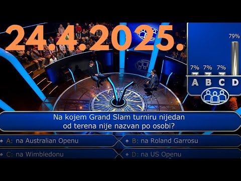 Tko želi biti milijunaš - 24.4.2025.