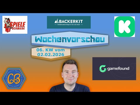 KW 06 - Überblick neuer kooperativer Spiele via Kickstarter, Gamefound und Spieleschmiede 02/2026