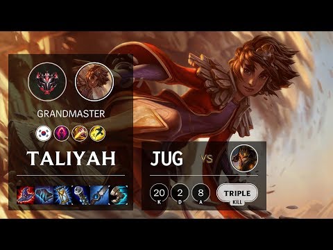Taliyah Jungle vs Jarvan IV - KR Grandmaster Patch 10.4