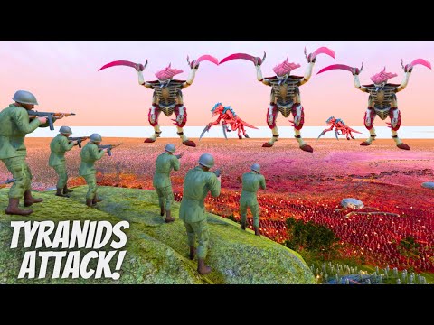 Can Humanity Army Stop 3,000,000 Tyranids Beach Landing | Warhammer 40K | UEBS 2