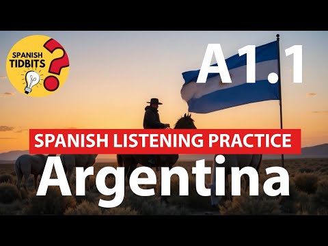 SPANISH LISTENING A1.1 | Practice with ARGENTINA | Learn Spanish for Beginners