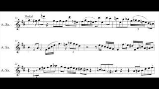 "Au Privave" Cannonball Adderley transcription