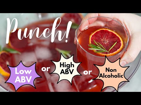 EASY PUNCH RECIPE for New Year's Eve and holiday parties