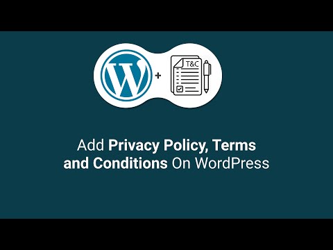 How to Add Privacy Policy Terms and Condition page in WordPress Website | WP Auto Terms | 2020