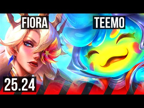 FIORA vs TEEMO (TOP) | KR Diamond | 25.24