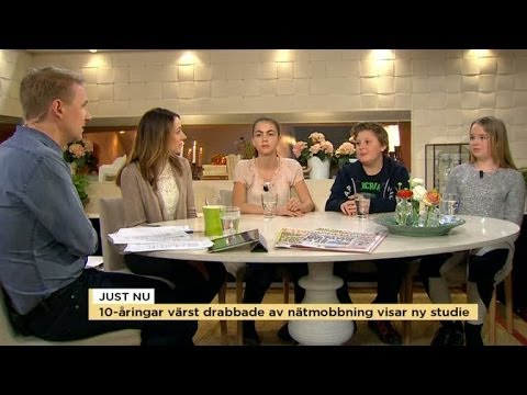10-åringar värst drabbade av nätmobbning - Nyhetsmorgon (TV4)