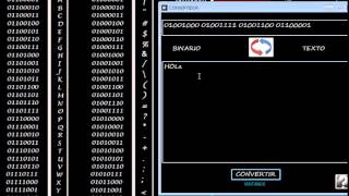 Convertidor - Convertidor de Texto a Codigo Binario