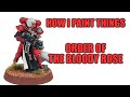 Sisters Of Battle Order Of The Bloody Rose How I Paint Things