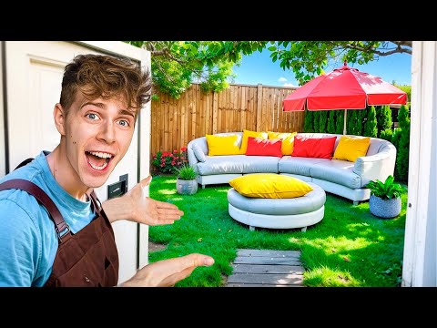I Turned My Girlfriend's Boring Garden Into Her DREAM Garden!