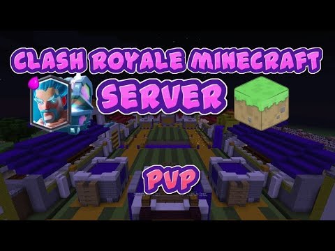 Mr Clasher - CLASH ROYALE IN MINECRAFT NEW PVP SERVER!