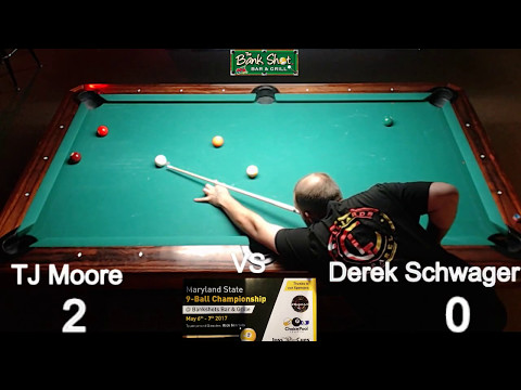 TJ Moore Vs Derek Schwager - Maryland 9-ball Championship