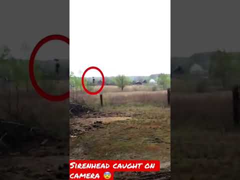 Sirenhead caught on camera in real life!!😨#sirenhead
