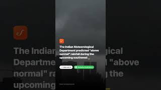 IMD forecasts ‘above normal’ rainfall during southwest monsoon season this year