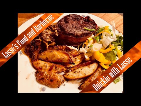 Tournedos - Fillet of beef with pommes chateau and chanterelle sauce