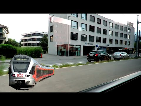 Zug Mitfahrt Ziegelbrücke - Sargans , Mels-Sargans , Train ride, Viagem de trem