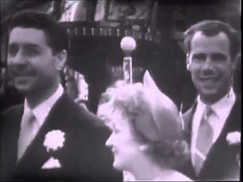 Edith Piaf - MARIAGE AVEC JACQUES PILLS (reportage) 1952