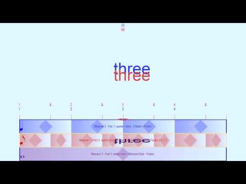 Counting 4/4 with light eighth note swing - 720p HD