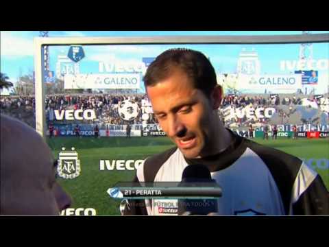 Sebastián Peratta (Quilmes). Quilmes 0 Arsenal 1. Torneo Inicial 2013. Fecha 6. Fútbol Para Todos.
