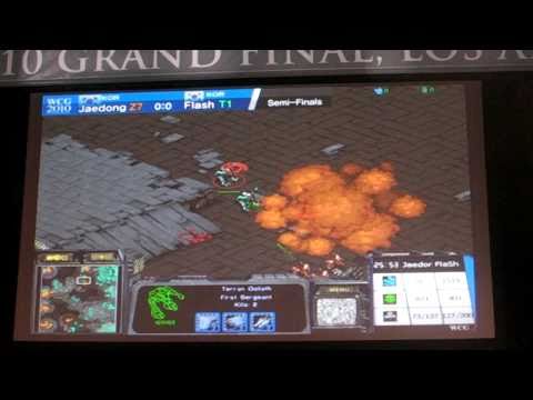 WCG LA -10: Jaedong vs Flash, end of first map! - Rakaka.se