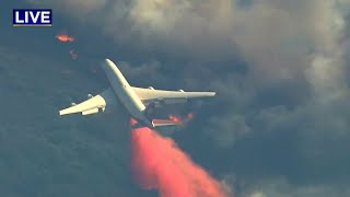 WINE COUNTRY FIRE: Video of jumbo jet making retardant drop on Wine Country fire