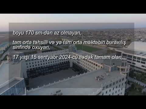 Fövqəladə Hallar Nazirliyinin Akademiyasına kursant qəbulu elan edilir