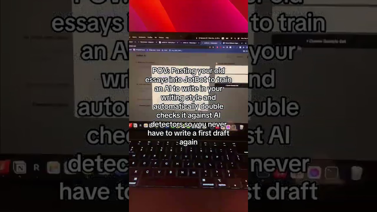 MyJotBot: The AI Writer that writes like you. #schoolhacks #essaywriting