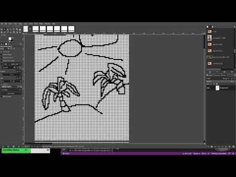 ZX Spectrum z80a ASM - Tiled Background Map - Final Show Off Video of Screen Buffer and Map