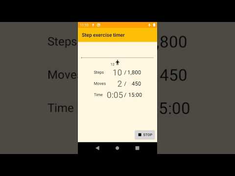 Step exercise timer