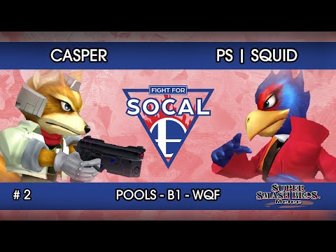 Fight For SoCal 2 - Casper (Fox) VS PS | Squid (Falco) - SSBM - Pools B1 (WQF)