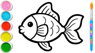 Download lagu Goldfish and 5 More Sea Animals Drawing, Painting & Coloring for Kids and Toddlers 💦🐠 #409 mp3 Download lagu Goldfish and 5 More Sea Animals Drawing, Painting & Coloring for Kids and Toddlers 💦🐠 #409 mp3