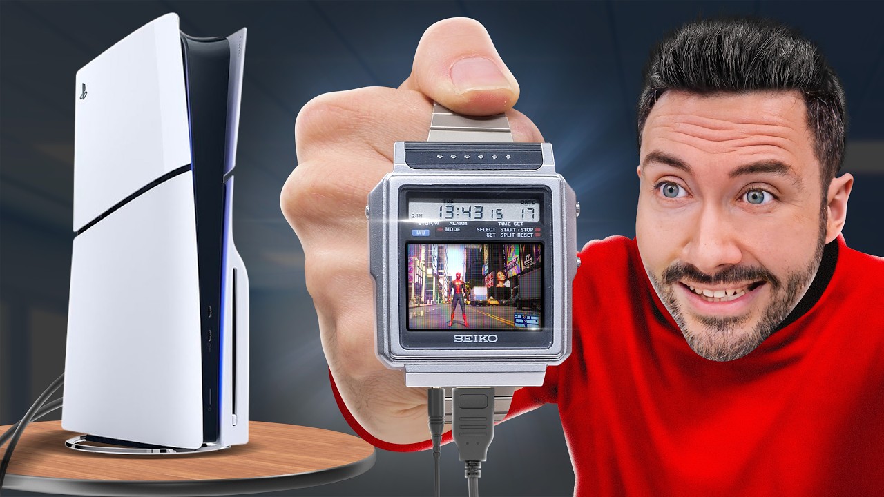J'ai acheté la 1ère Montre TV au monde de 1982  ! (et on teste sur une PS5)